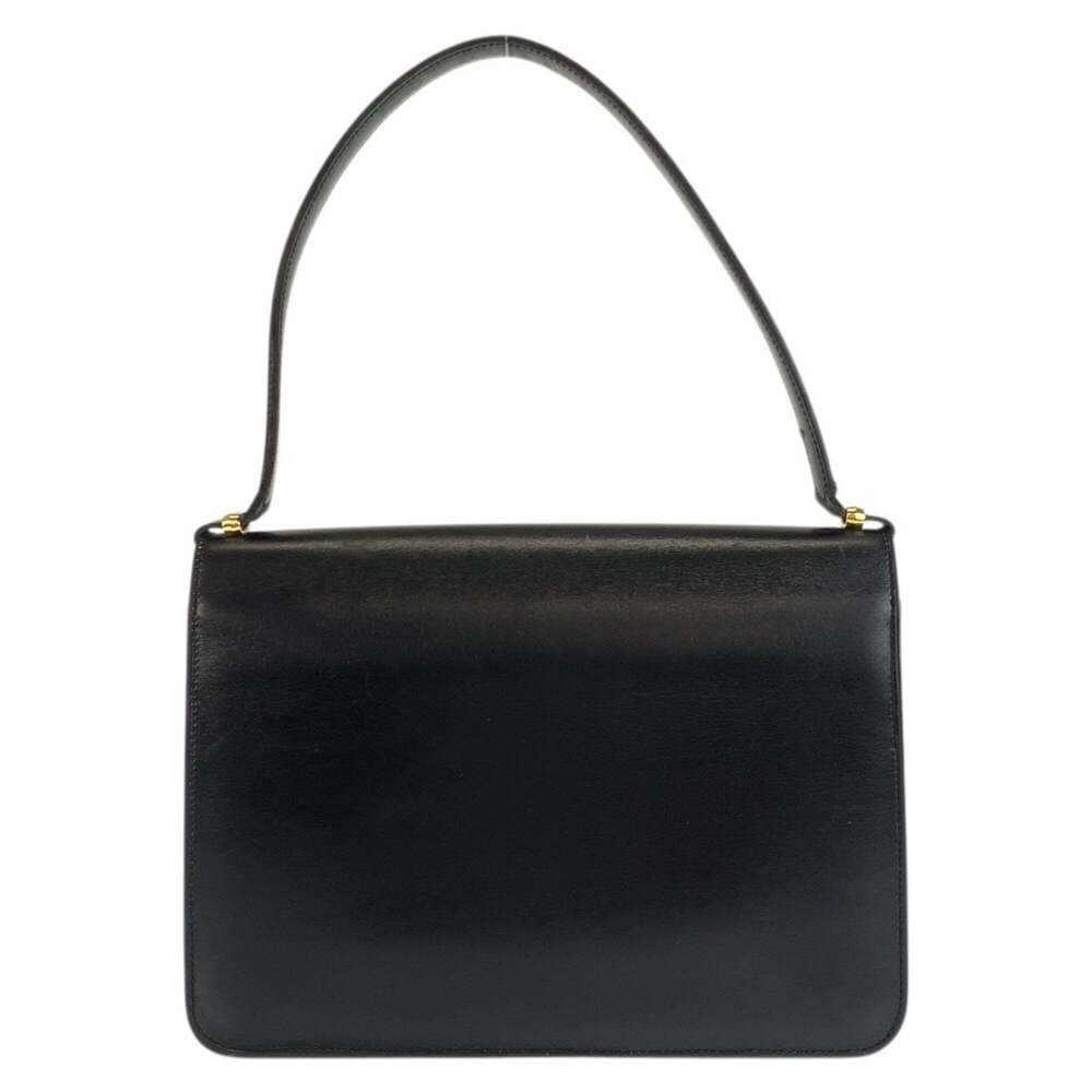 CHRISTIAN DIOR Vintage Black Leather Shoulder Bag - Picture 2 of 10